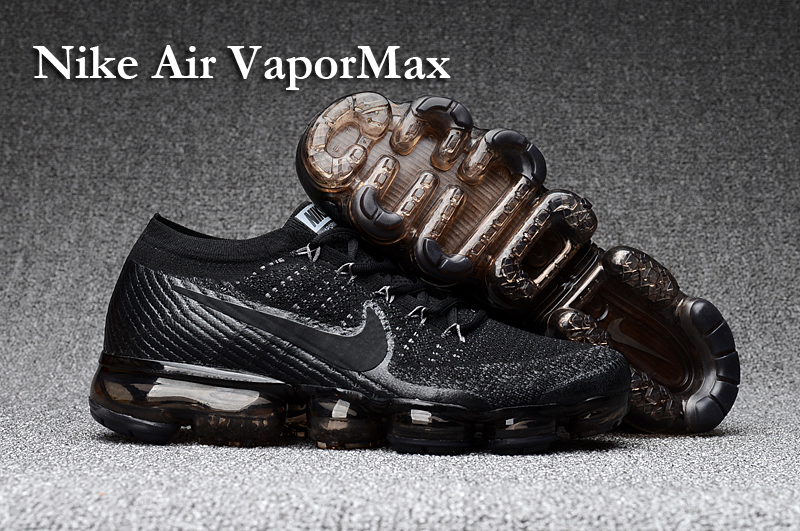 Nike Air VaporMax 2018 Men's Running Shoes Black Grey